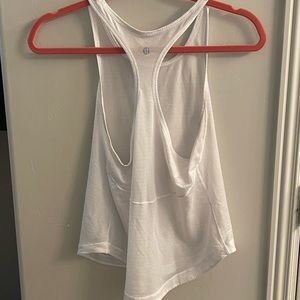 White Lululemon Lightweight Tank